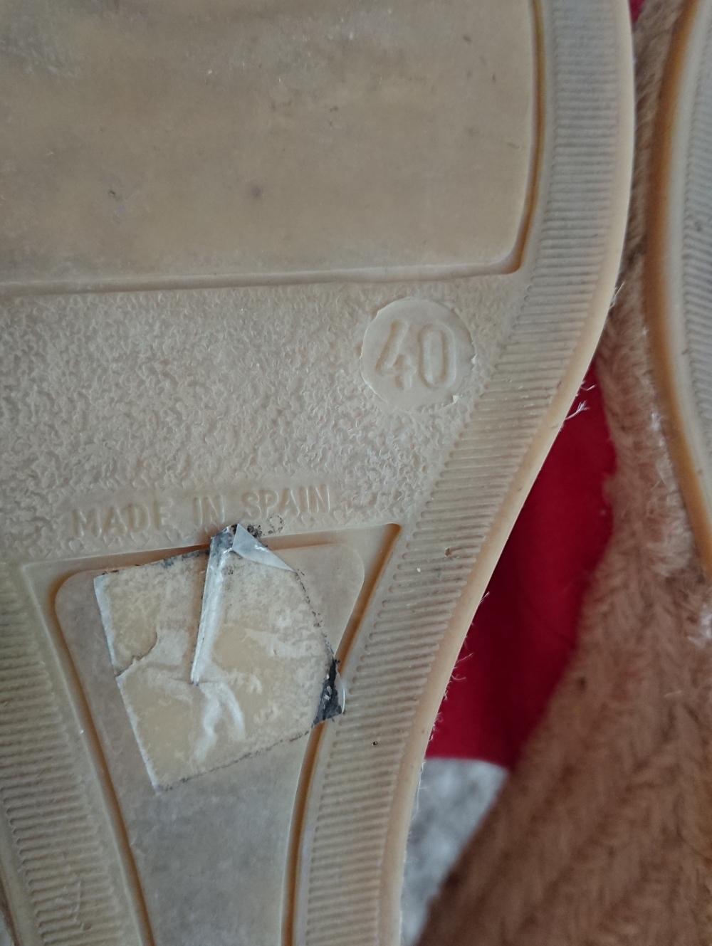 LK Bennett Bethany red Suede Pointed Slingback espadrille size 9 - Picture 12 of 13